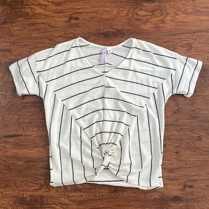 White striped shirt size medium